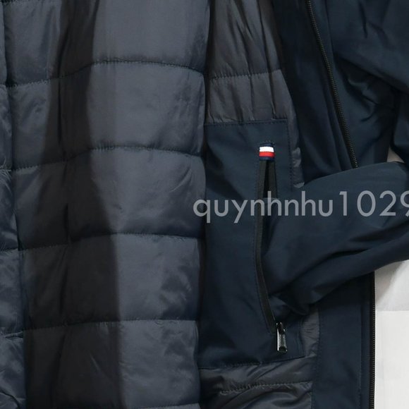 Tommy Hilfiger Men’s Performance Hooded Jacket in Navy - Picture 5 of 7